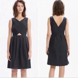 Madewell C6360 Navy Blue Cutout Sleeveless Sundress Size 4‎